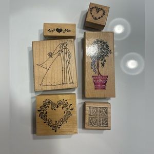 Love 💗 Themed Rubber Stamps
